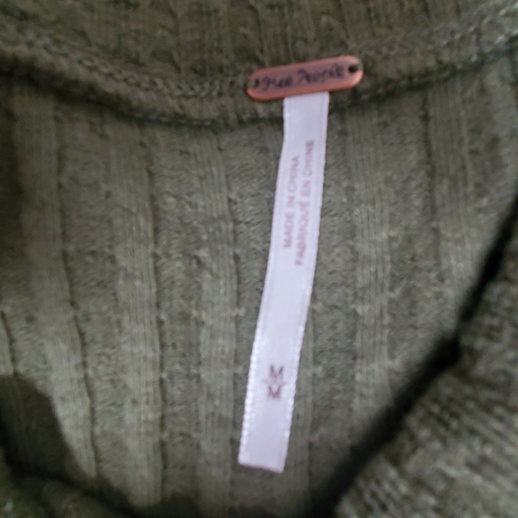 Free people sweater medium olive green - Picture 8 of 9